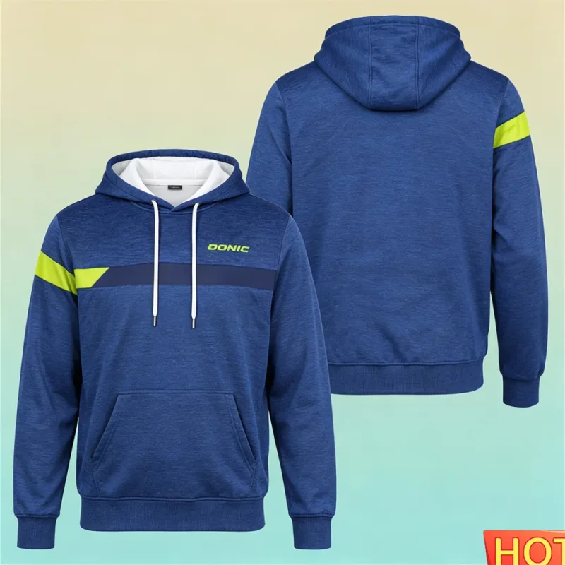 Autumn/Winter Men's Sports Hoodie Table Tennis Men's women's Hoodies Polyester Breathable Men Hoodeds Sweatshirt Sportswear tops — image 6