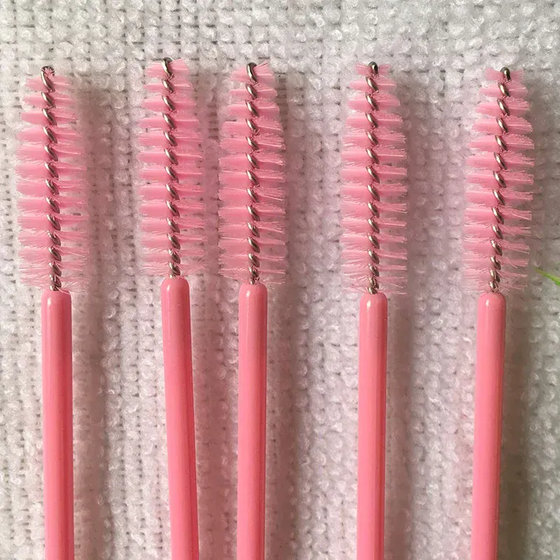 50 ks pro roubování prodlužování řas Ženy štětec na make-up Nástroje Jednorázové nylonové řasenky hůlka aplikátor štětce na řasy