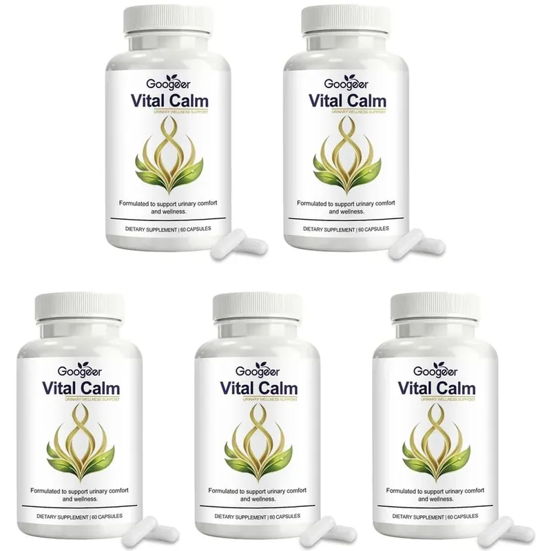 كبسولات Googeer Vital Calm لدعم الصحة البولية للبالغين والراحة مع مستخلص المغنيسيوم والتوت البري، 60 كبسولة — image 12
