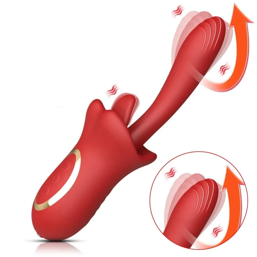 10 Speed Thrusting Vibrator for Women 3 Tongue Licking Modes G Spot Clitoris Massager 100% Waterproof Adult Sex Toys — image 1