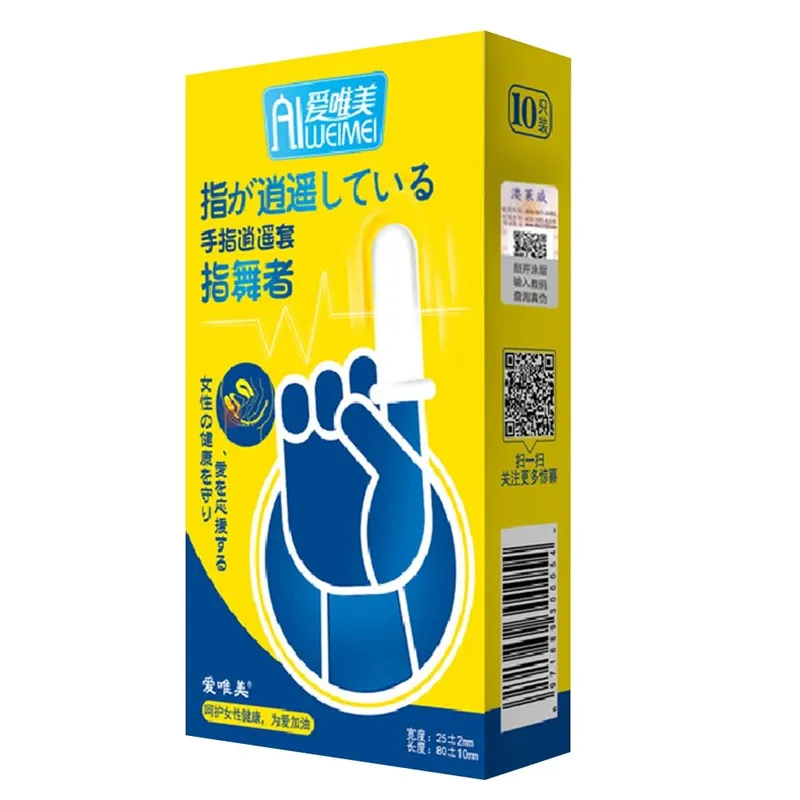 8/10pcs Ultra-thin Lubrication Finger Sleeve Masturbation G-spot Stimulation Condoms Vaginal Clitoris Massage Les Adult Sex Toys