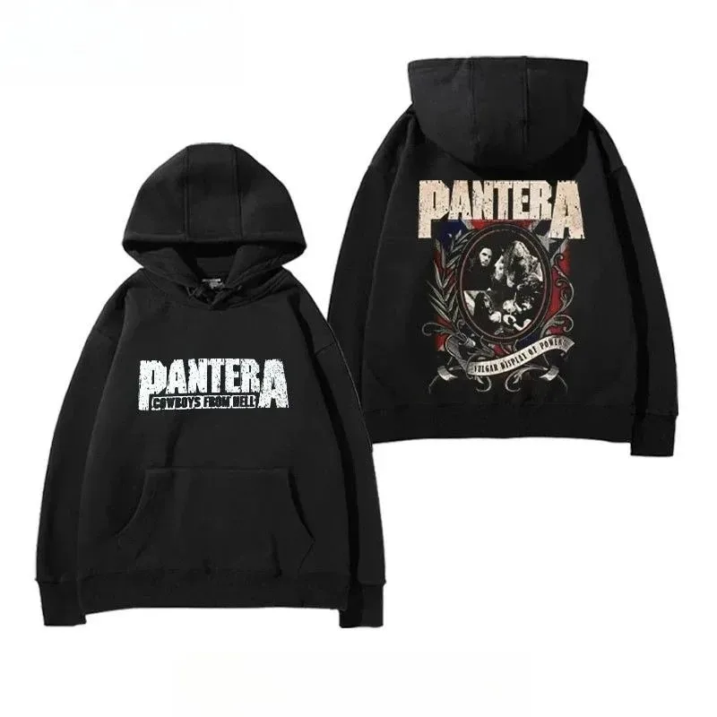 2026WinterNew Hoody PANTERA Band Pullovers COWBOYS FROM HELL Print Hoodies Men Women Vintage Fashion Hip Hop Oversized Swatsirts