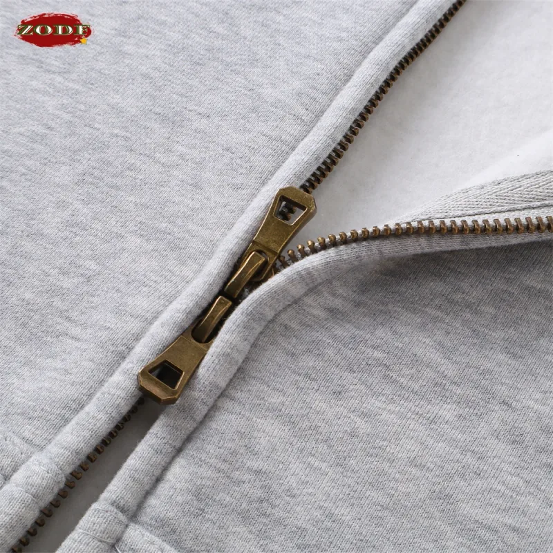 Trendy 2025 Winter Man Solid Fleece Boxy Hoodies Unisex 350gsm Double Head Zipper Hooded Sweatshirts Coat HY1122
