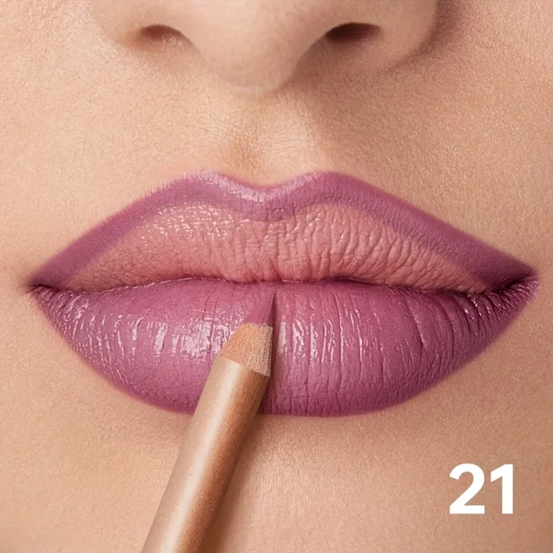 Lápis delineador labial fosco nude de longa duração à prova d'água à prova de manchas contorno preciso fórmula cremosa suave — image 9