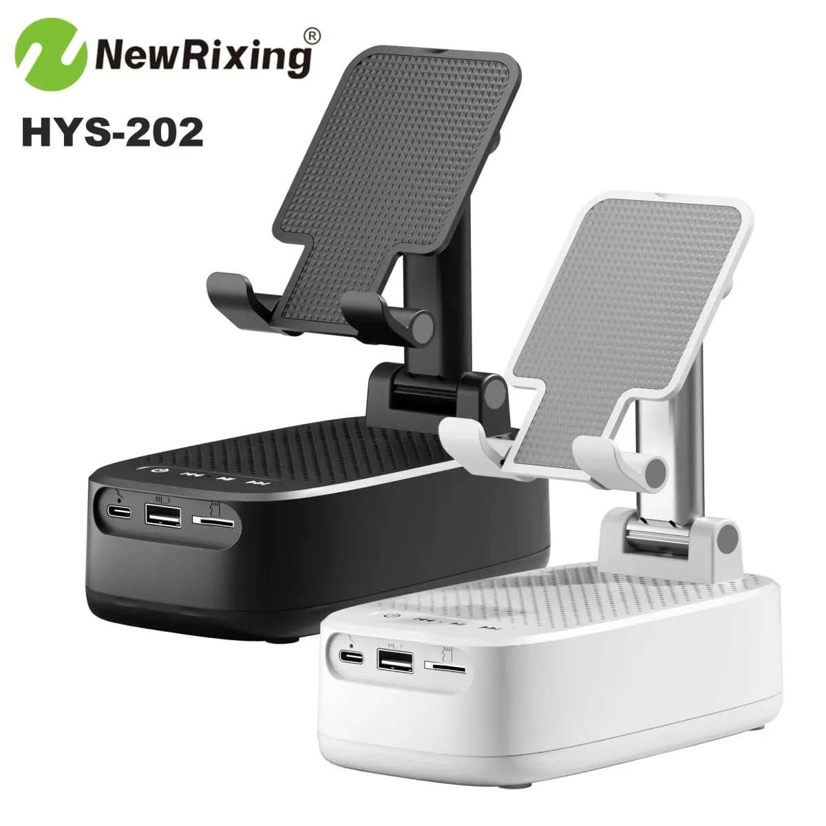 Draadloze telefoonhouder Draagbare luidspreker Luidspreker Telefoonhouder Noodstroombank 1800 mAh Batterij Opladen via USB Handsfree — image 2
