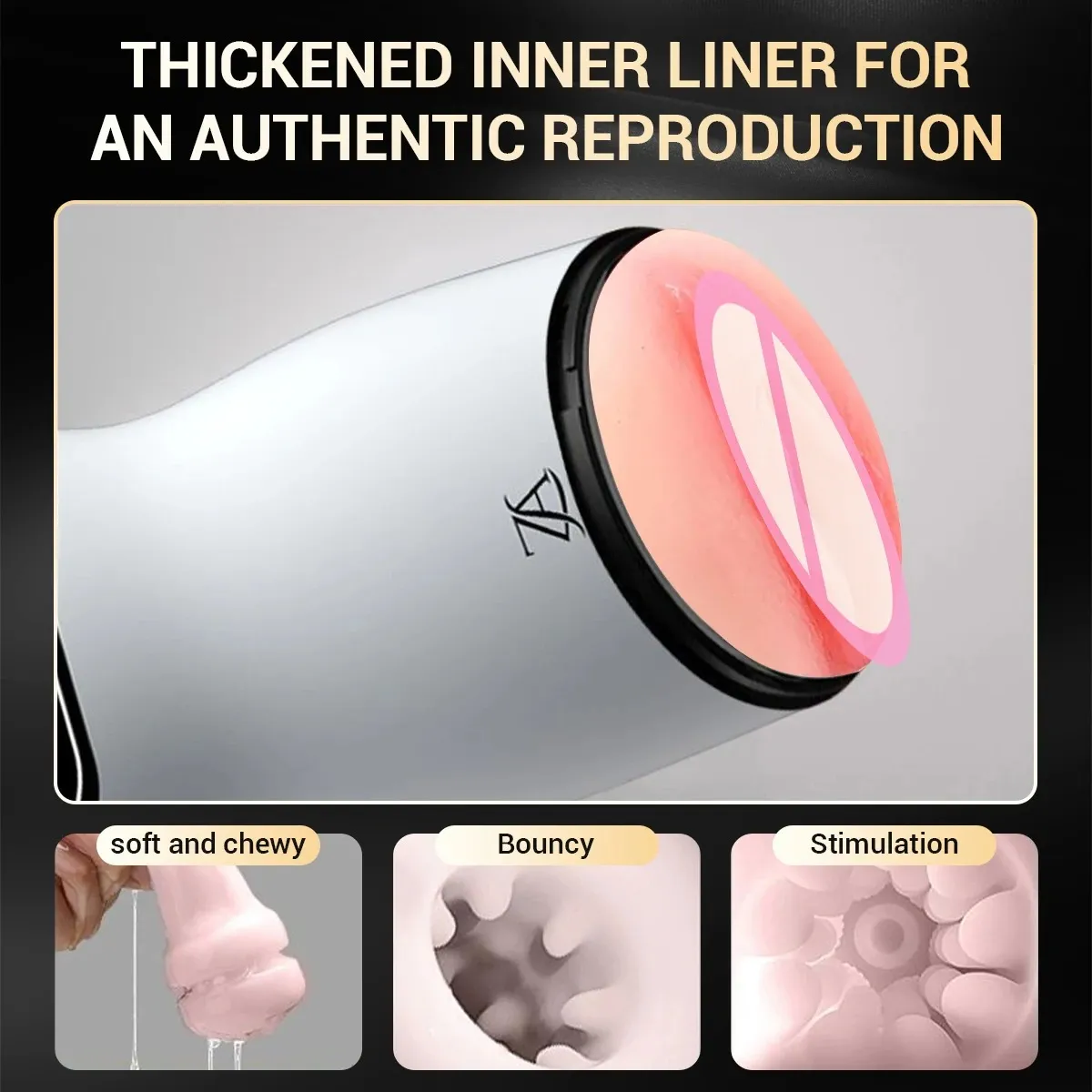 Male Masturbation Cup Sucking Blowjob Oral Stimulator for Men Artificial Vagina Pussy Massage Penis Trainer Sex Toys for Adult — image 3