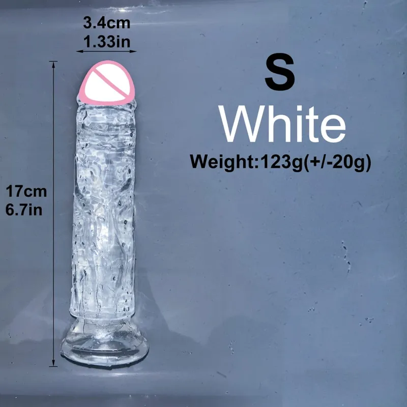 Cheap 5 Colors Small Transparent Dildo Suction Cup Jelly Dick Women Erotic Anal Sex Toys Soft Clitori Vaginal Masturbators Penis — image 8