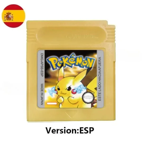 Sok stílusú Pokémon Vörös Kék Kristály Arany Zöld Ezüst Sárga GBC játékkártya 16 bites videojáték kazettás konzolkártya GB/SP — image 5