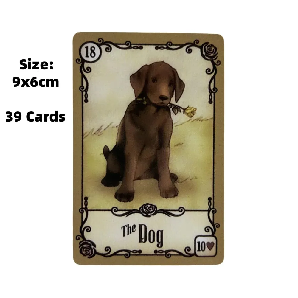 Under The Roses Lenormand Cards A 39 Oracle Cards Tarot English Divination Edition Deck Borad Games