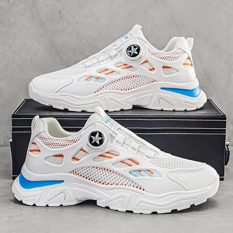 Men's Summer Breathable Sneakers Versatile Dad Shoes Casual Footwear New Student 2026 Rotate the Button — image 4