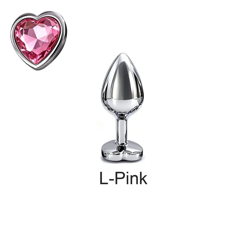5 Sizes Metal Anal Plug Set with Heart Base Smooth Prostate Massage Butt Plug Sex Toys for Men Women Couples — image 10