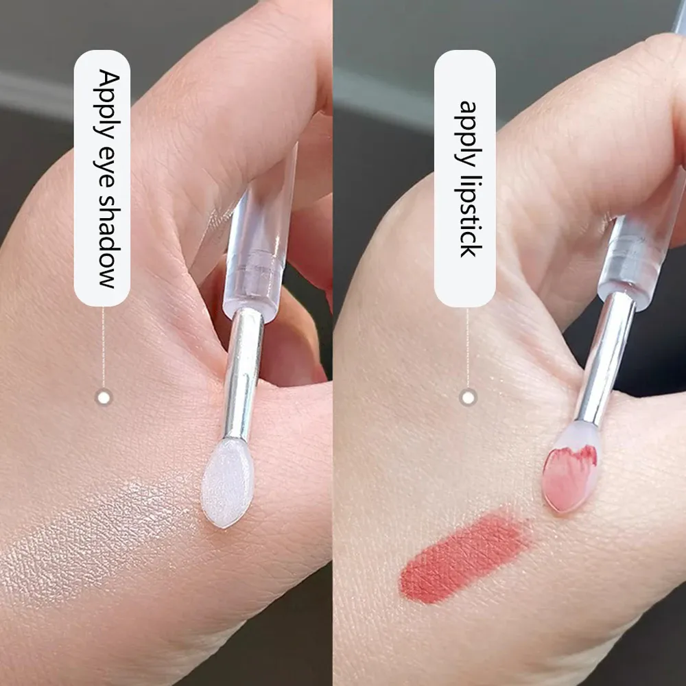 3/5/10PCS Reusable Lip Brush Silicone Lip Mask Applicator Transparent Lipstick Tool For Lip Gloss Eyeshadow Brushes Makeup Tools — image 2
