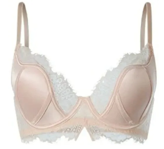 Women Non Wired French Lace Minimizer Bra Full Cup Push Up Anti Sagging Thin Soft Daily Wear Sexy Satin Lingerie S-XL — image 8