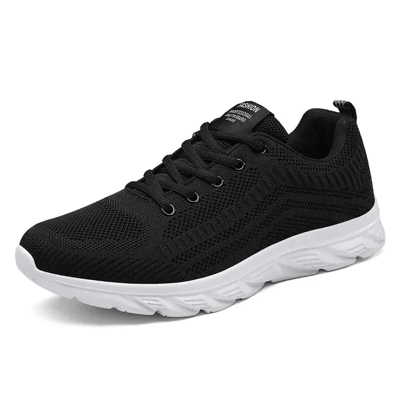 Men Running Shoes Comfortable Sport Shoes Men Trend Lightweight Walking Shoes Men's Sneakers Breathable Zapatillas Black 1