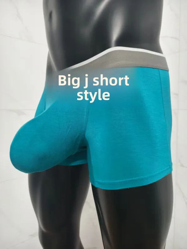 พรีเมี่ยมผู้ชาย Modal Boxer กางเกงกระเป๋าใหญ่ชุดชั้นในขนาดใหญ่พิเศษ Bulge Enhancing Breathable Cooling น้ำหนักเบา Mens Boxers Pantie