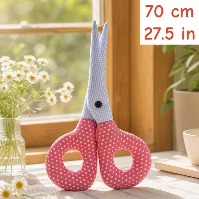 Scissors Plush Pillow Cos Gwen Cute Creative Simulation Cloth Scissors Stuffed Toy Soft Cushion Funny Stress Relief Gift — image 12