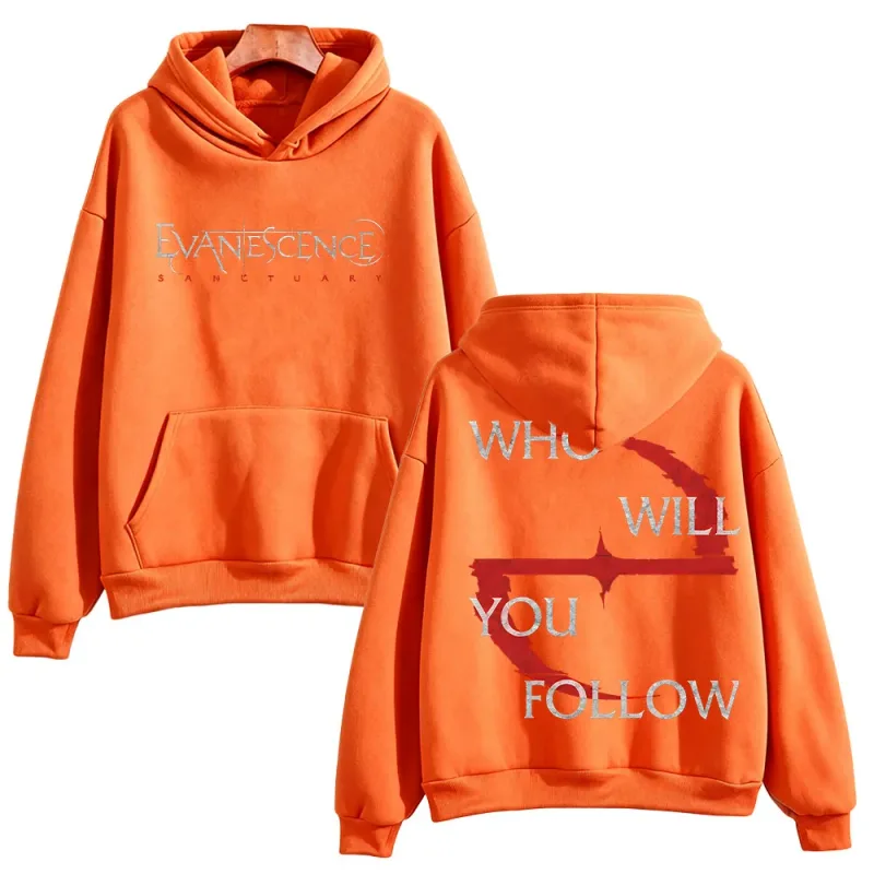Evanescence Who Will You Follow Hoodie Unisex Gothic Rock Band Sweatshirts Long Sleeve Fans Concert Streetwear Unisex Loose Tops — image 7