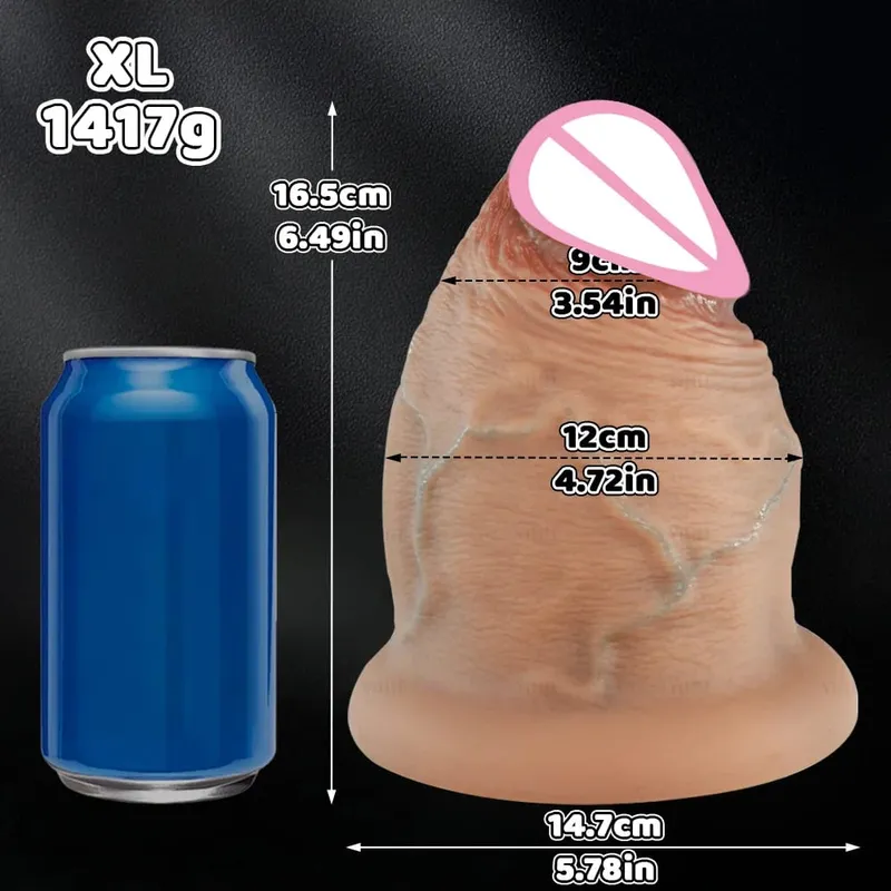 5 Sizes Silicone Dildos Butt Plug Thick Anal Plug Realistic Huge Thick Dildo With Suction Cup Adults Toys Sex Toys For Women Man — image 9