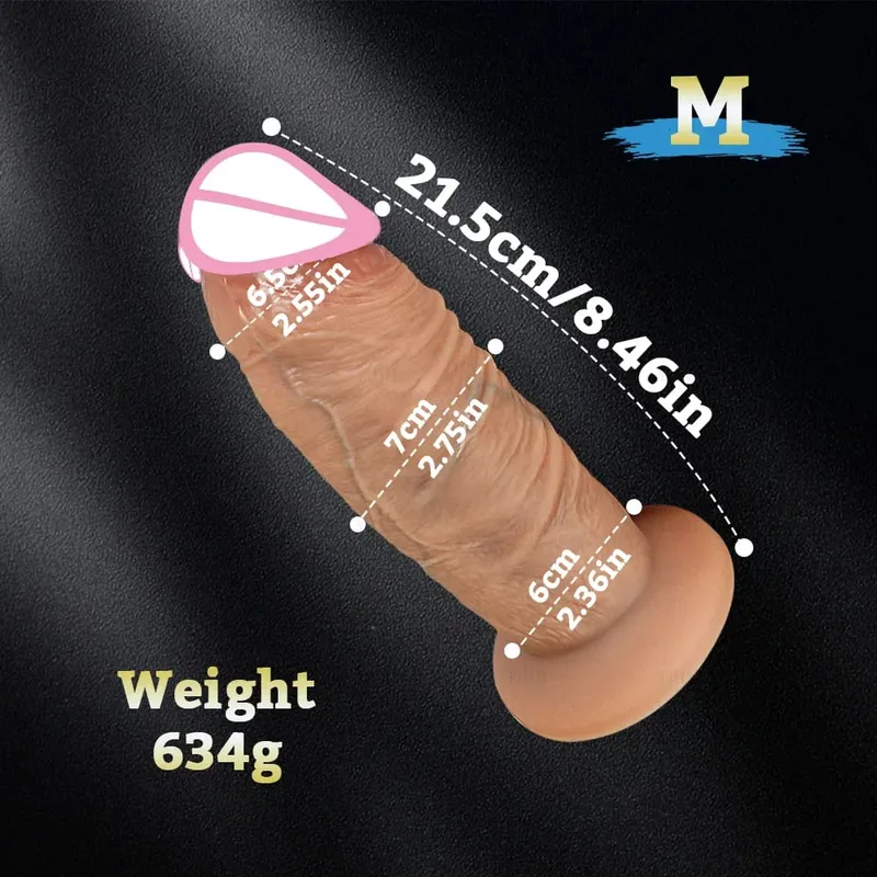 Dlouhý penis Velký péro Super realistická Silná dilda Silikonové Anální Dildo Vaginální expandér Sexuální hračka pro dospělé Žena Masturbace anální kolík