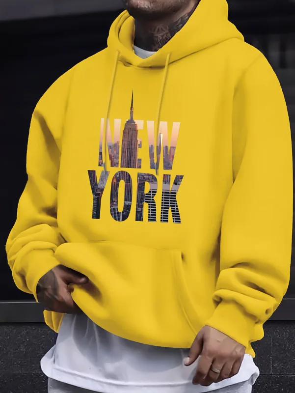 Men's Casual Hooded Sweatshirt - Spring/autumn Style - Youthful & Stylish