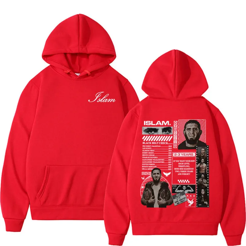 Islam Makhachev Send Him 2-3 Years Dagestan and Forget Merch Hoodies Men Women Gothic Vintage Long Sleeve Sweatshirts Streetwear — image 9