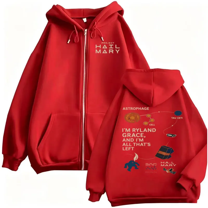Project Hail Mary Fan Gift Zipper Hoodies Men Women Fashion Humor Gothic Sweatshirt Jacket Coats Casual Bodywarmer Zip Up Hoodie — image 9