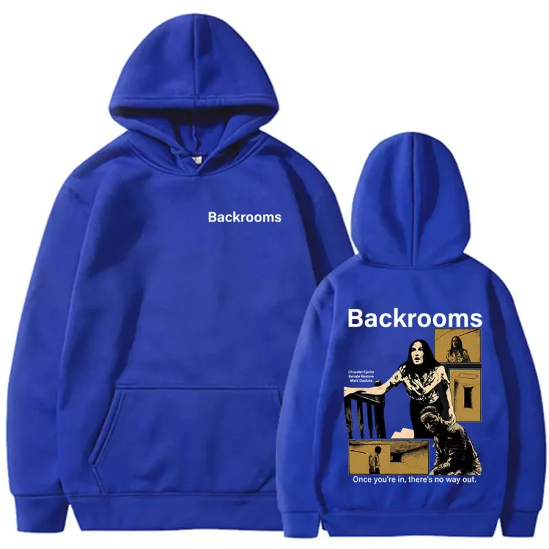Horror Movie Backrooms Clark Mary Klein Hoodies Men's Women Clothing Casual Oversized Long Sleeves Hooded Sweatshirts Streetwear — image 10