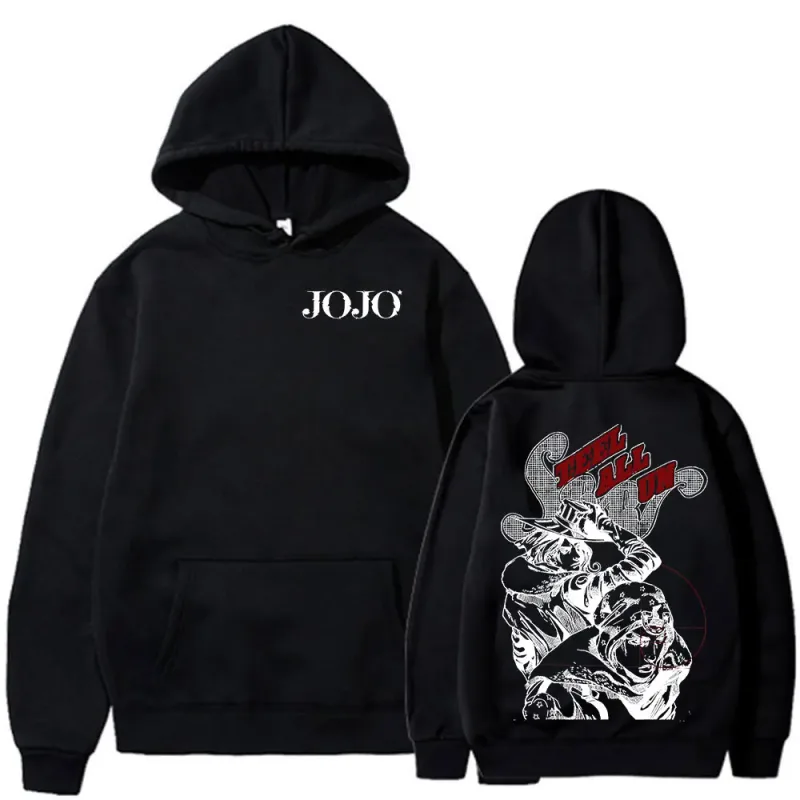 Anime JoJo Bizarre Adventure STEEL BALL RUN Gyro Zeppeli Johnny Joestar Hoodies Men Women Clothing Fashion Pullovers Sweatshirts — image 1