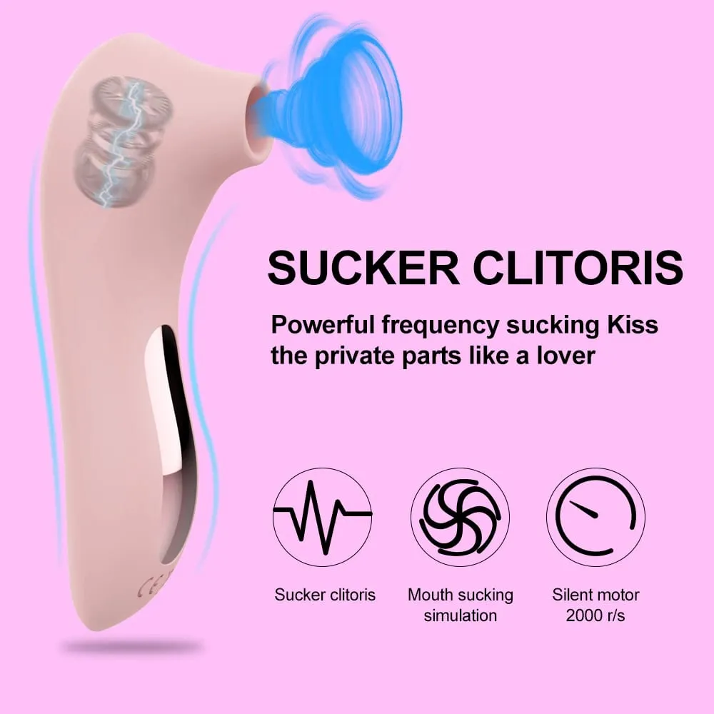 Powerful Clit Sucker Vacuum Vibrator Clitoris Sucking Nipple Sucking Tongue Vibrating Oral Licking Sex Toys for Adult Women