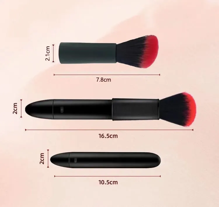 Elektrisk lös pulverborste 10 växlar Vibration Snabb sminkborste Blush Uppladdningsbar multifunktionella sminkborsteverktyg