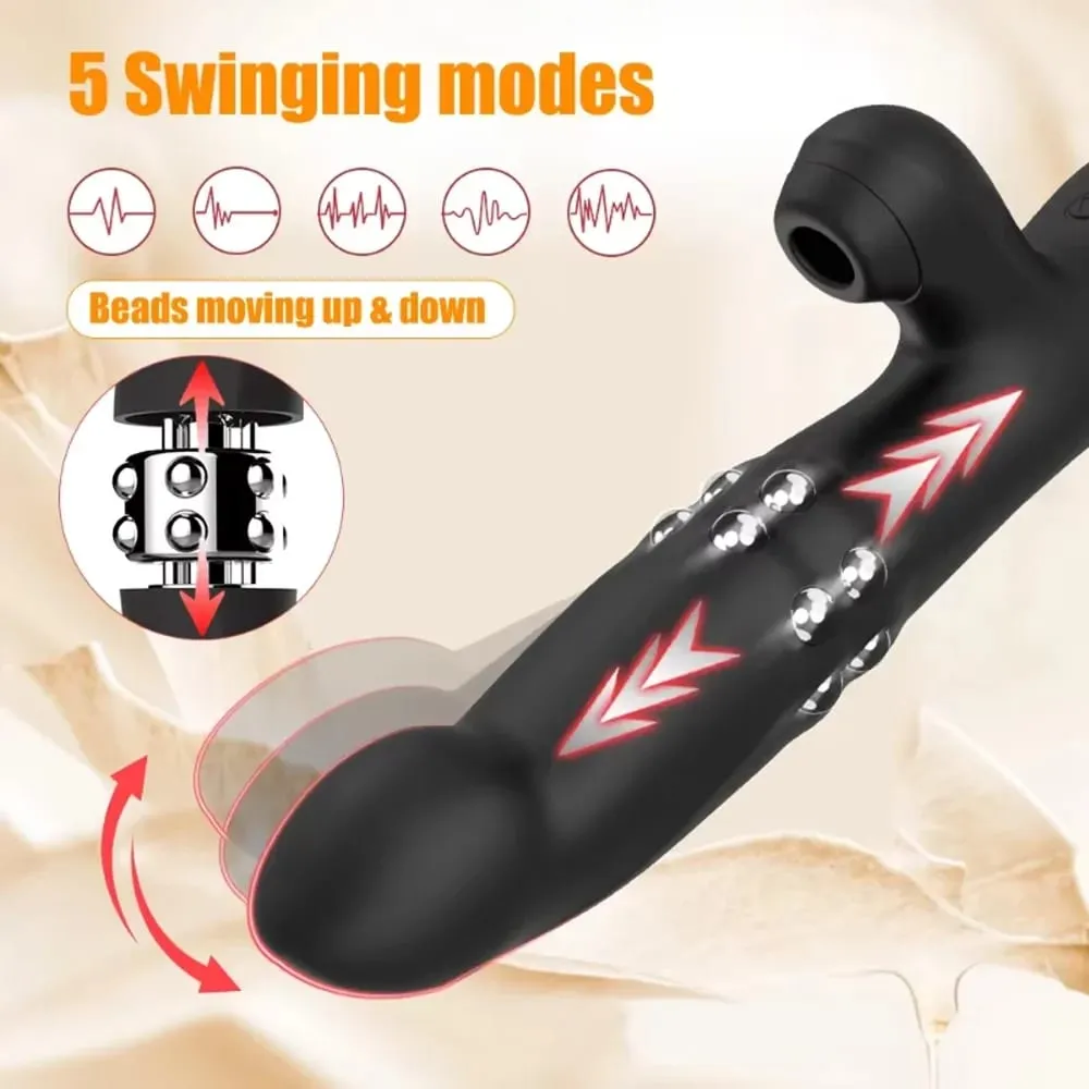 Female Clitoris Sucker Rabbit Vibrator Vibrating Sucking Swing Vagina G Spot Vibrator Masturbator Dildo Massager Adult Sex Toys — image 3