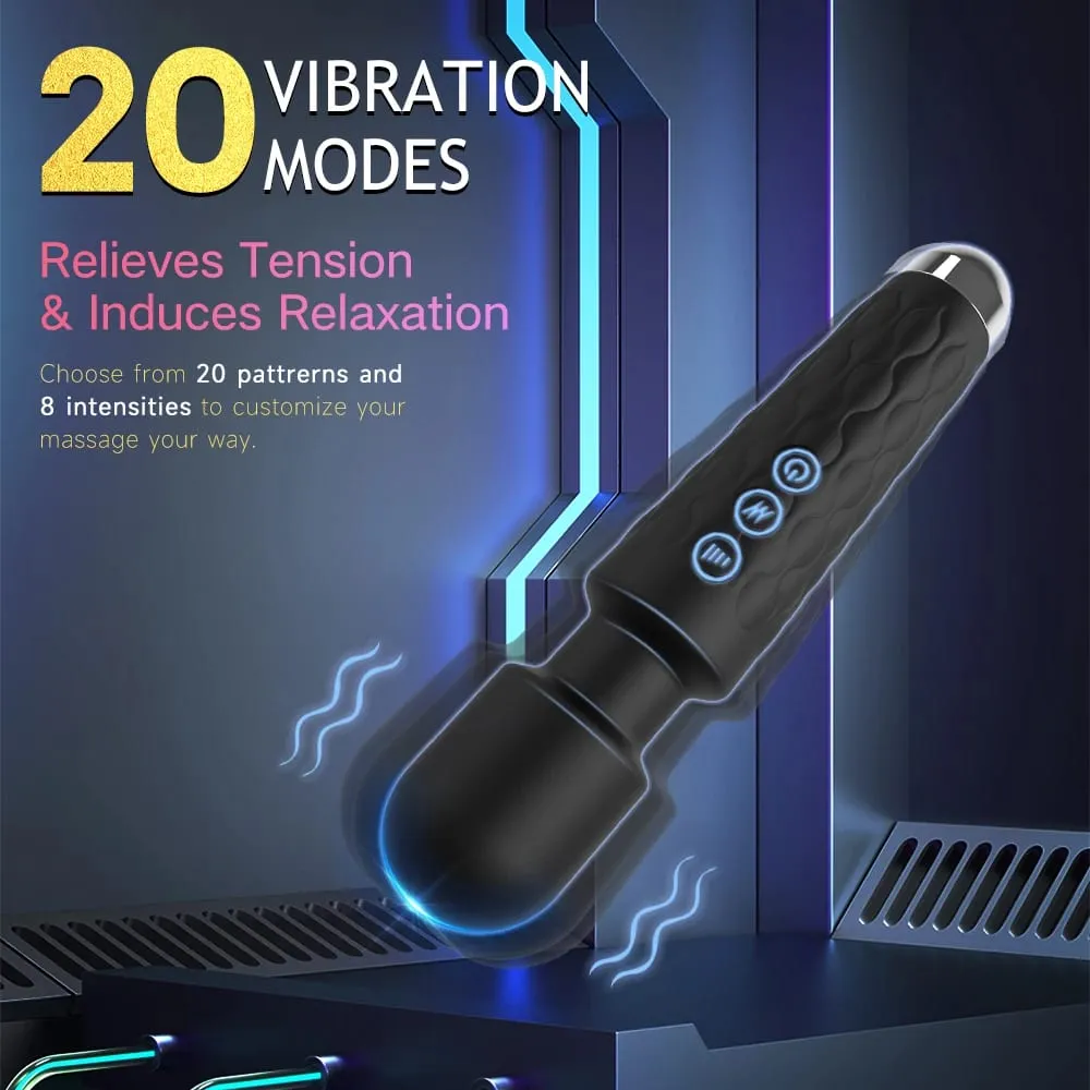 AV Vibrators For Women Powerful 20 Speeds Magic Wand G Spot Massage Dildo Clitoris Stimulator Adult Female Sex Erotic Toys