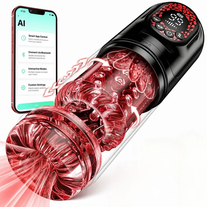 Telescopic Rotation Masturbator Cup Sucking Penis Pump Pocket Pussy Blowjob Sex Toys Stroker Piston Automatic Mastubator for Men