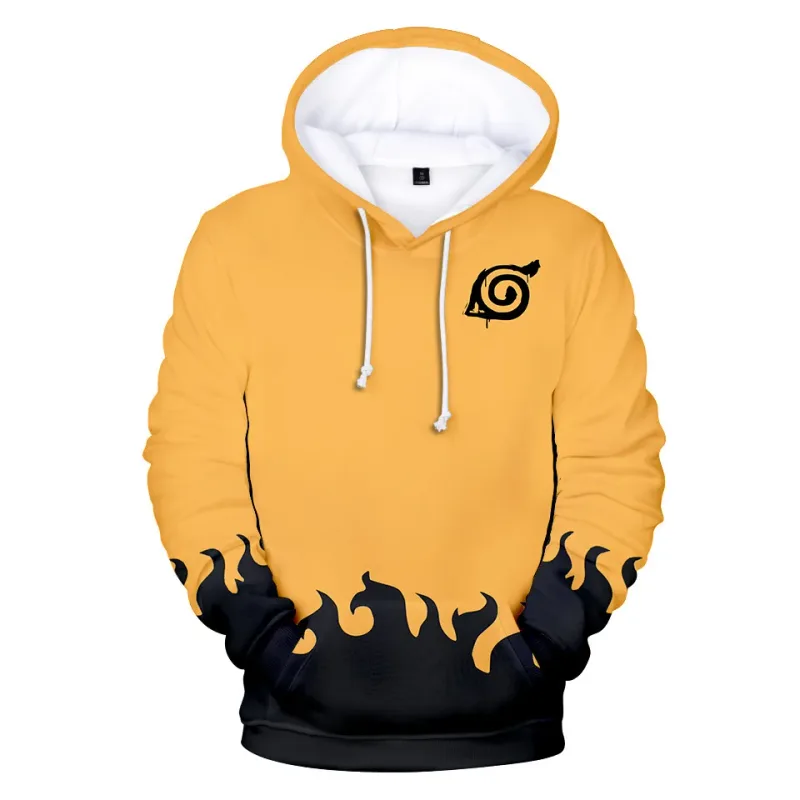 Bandai Naruto 3D Anime Hoodie – Men's Streetwear Cosplay Harajuku & Y2K Style – Trendy & Comfortable — image 2