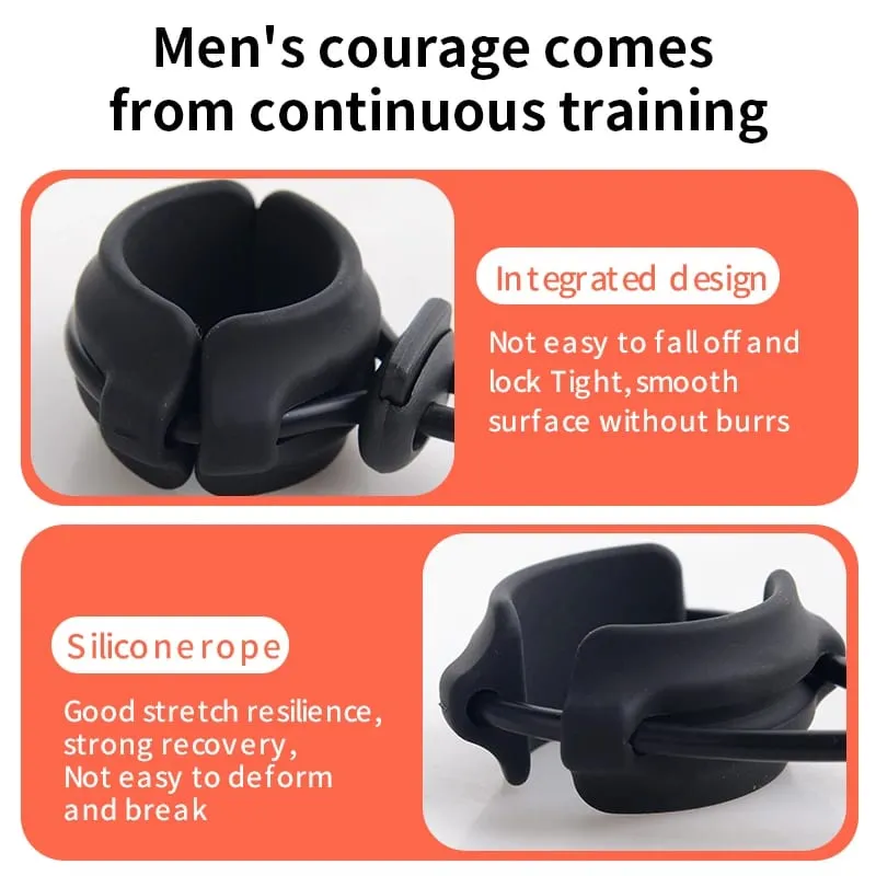 Male Penis Enlargement Exercise Ring Sex Anal Beads Masturbator Penis Strong Extender Semen Lock Ring Adult Sex Toys For Men 18+ — image 3