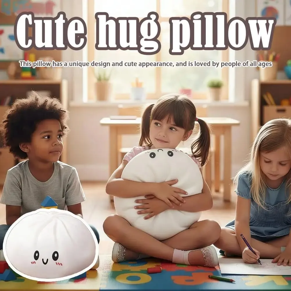 25 cm großes, gedämpftes, gefülltes Brötchen-Squishy-Spielzeug, Kawaii-Knödel-Squeeze, sensorisches Zappelspielzeug, weich, langsam ansteigend, Stressabbau für Kinder — image 8
