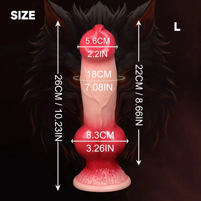 Vibrador realista enorme com nó de cachorro para mulheres, brinquedos sexuais adultos, pênis de animal, plugue anal, ventosa de próstata, brinquedos adultos eróticos para mulheres — image 10