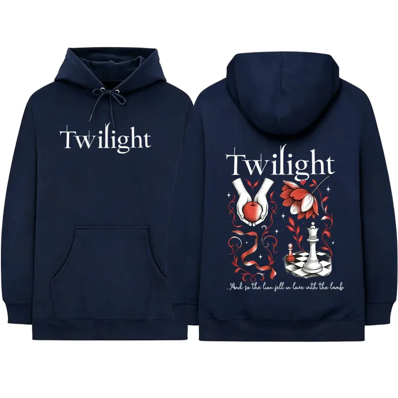 Twilight Inspired Vampire Wolves Romance City of Forks Hoodies The Lion Fell in Love with The Lamb Long Sleeves Sweatshirts — image 3