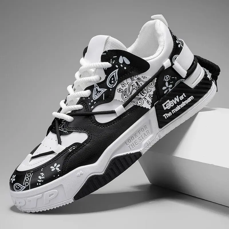 Sneakers Outdoor Sports Men's Lace-up Fitness Skate Shoes Casual Basketball Shoes Comfortable Soft Sole Large Size — image 4