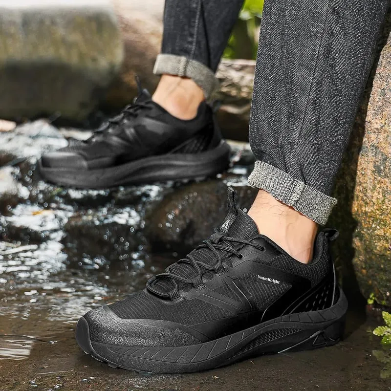 New Wide Head Sneakers Men's Outdoor Mountaineering Anti Slip Sneakers Spring and Autumn Fashion Leisure Travel Hiking Shoes — image 4