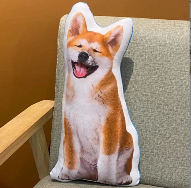 3D printed simulation dog pillow funny pet shaped pillow living room bedroom soft decoration personalized holiday gift — image 37