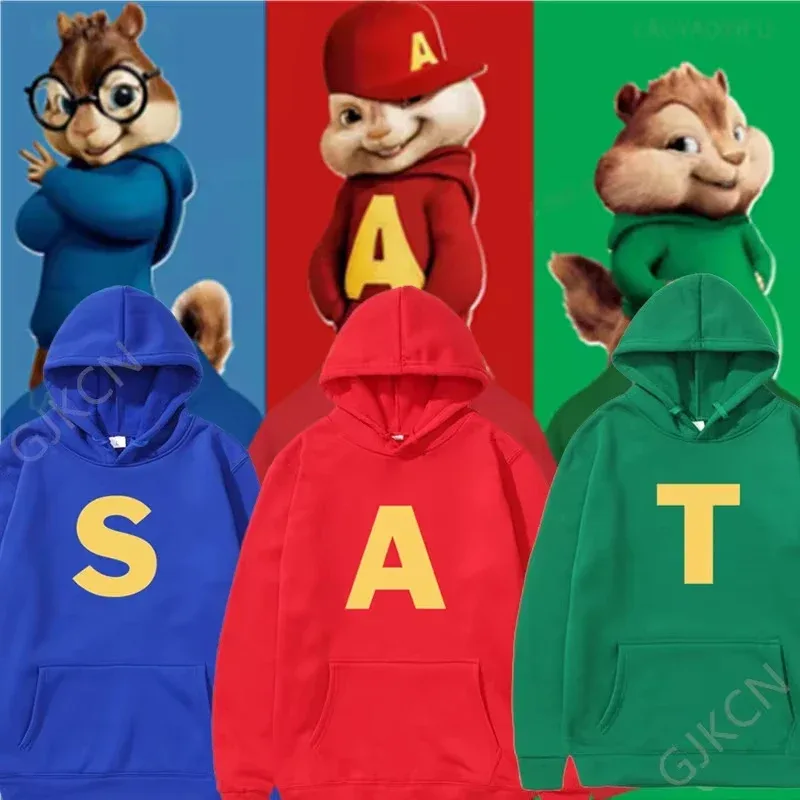 Alvin und die Chipmunks_ The Squeakquel's Pullover Woman Manfashion Drop Shoulder Sweatshirt Verfügbar als Best Friend Hoodie — image 7