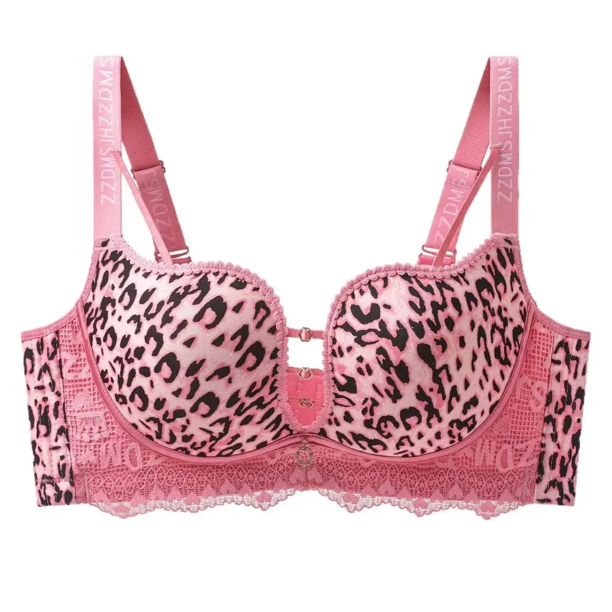 plus Size Thin Wireless Minimizer Bra Leopard Print Gather Anti-Sagging Comfort Lingerie for Big Bust Women — image 6