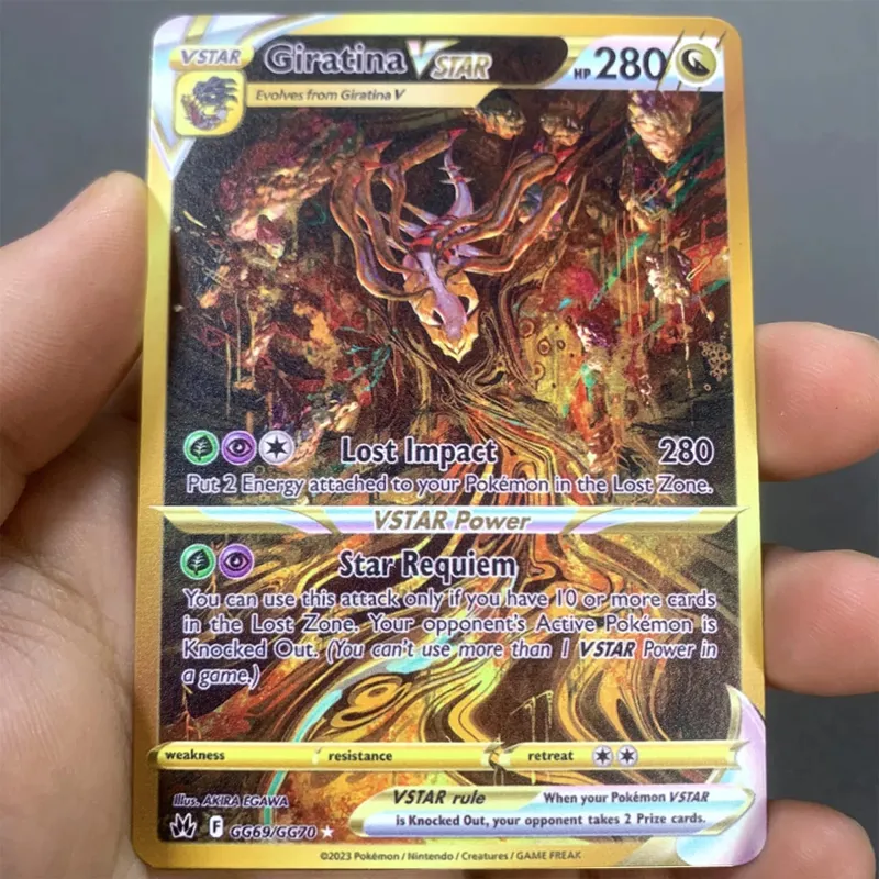 Kartu Pokemon Logam Inggris DIY Arceus Mewtwo Charizard Pikachu Besi Mengkilap Pokémon GX Vmax EX Hadiah Mainan Kartu Koleksi Anak-anak Permainan — image 23