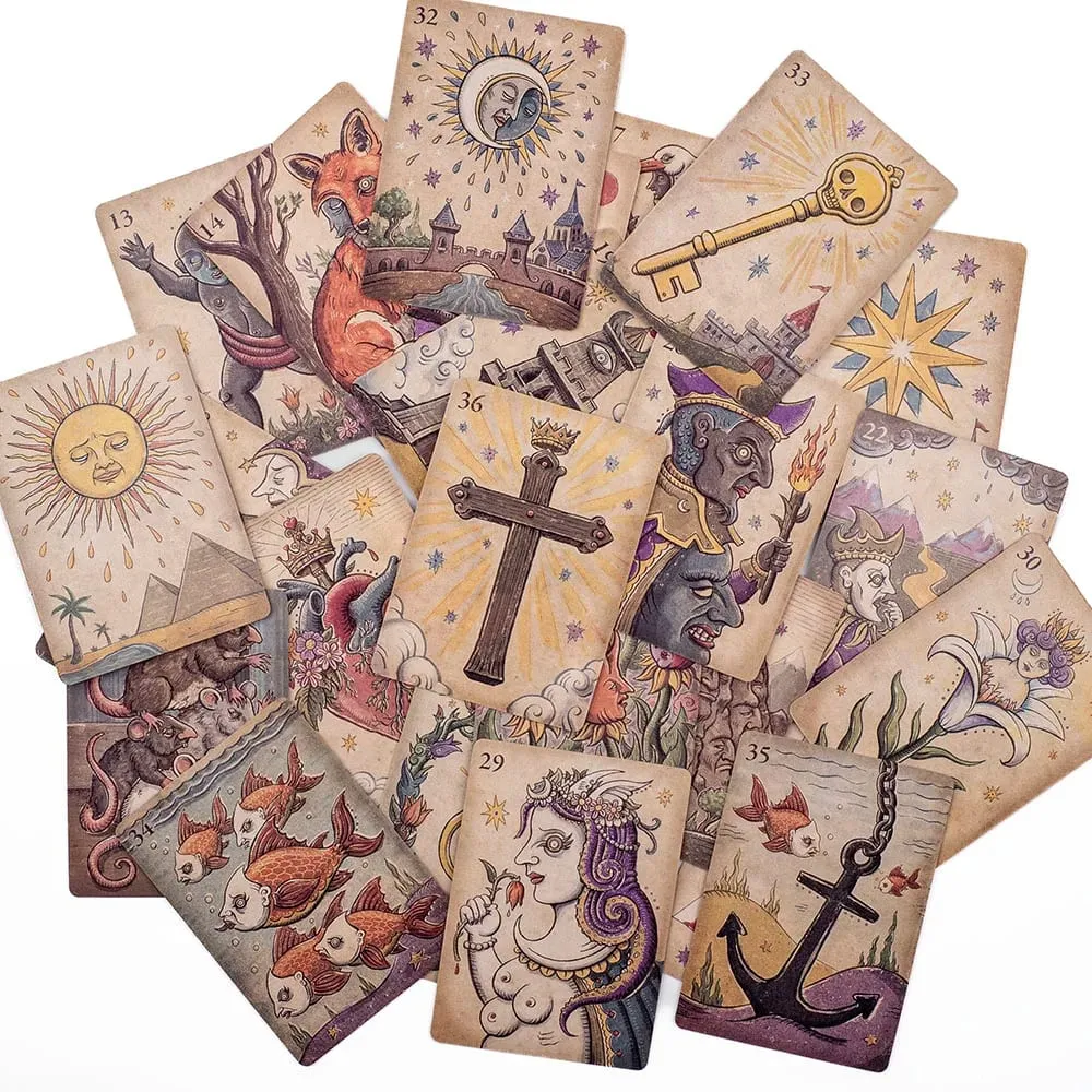 Lenormand Della Luna Tarot Deck 36Pcs Divination Fate Tarot Oracle Cards Party Entertainment Board Game Cards 7.3*10.2cm — image 6