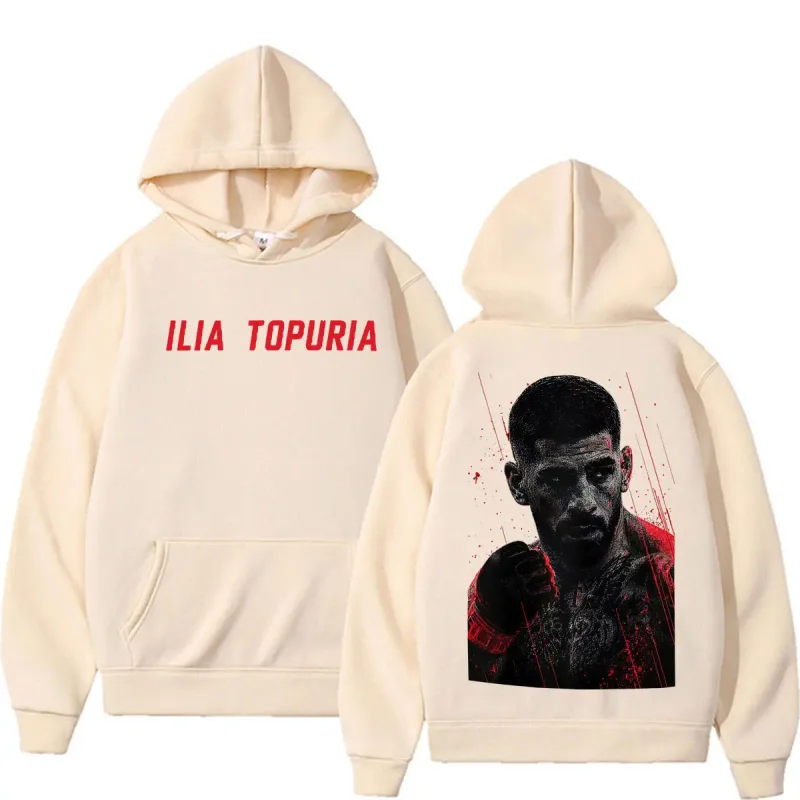 Ilia Topuria El Matador Vintage Graphic Hoodies Men's Clothing Violence Aesthetic Sweatshirts Casual Fleece Pullovers Streetwear — image 6