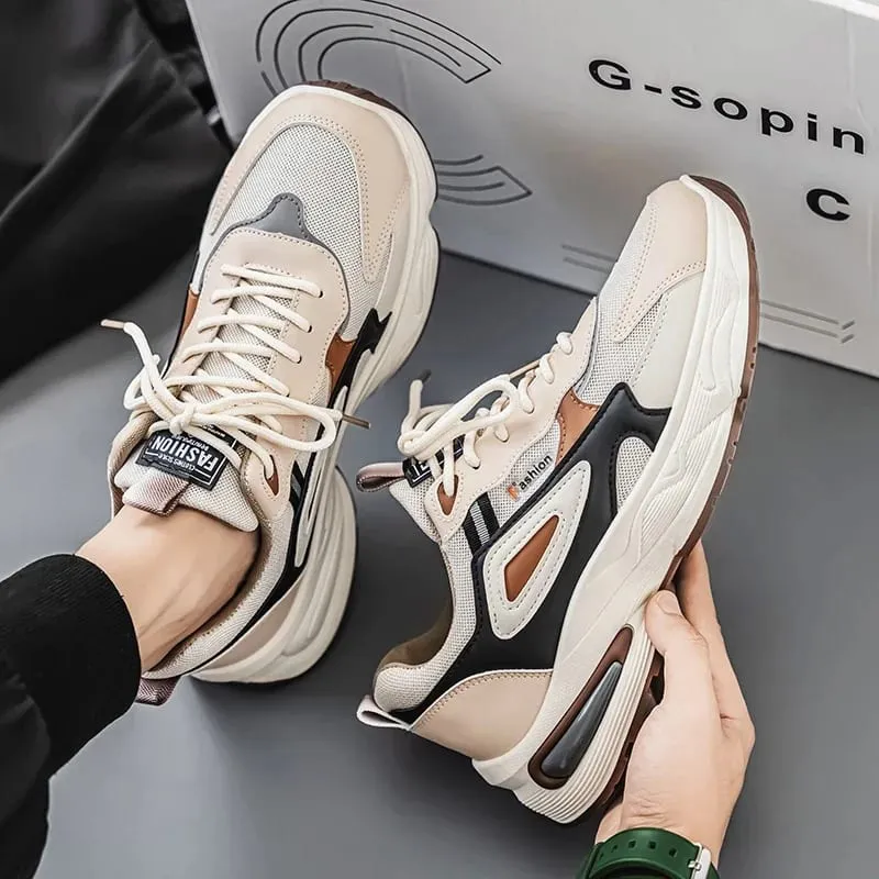 High Quality Shoes for Men Fashion New Breathable Casual Sports Shoes Trendy Sneakers Men Wear-Resistant Platform Sneakers Tênis