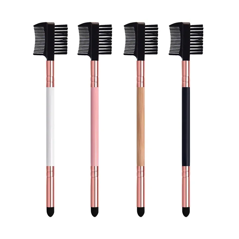 20pcs แปรงคิ้วฉลากส่วนตัวขนตาหวีแปรงแต่งหน้า Dual Ended มุม Spoolie 2 in 1 Lash Eyebrow แปรงจำนวนมาก — image 11