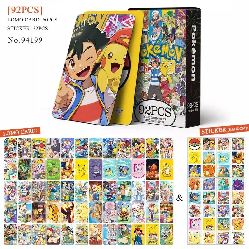 Tarjeta postal de Anime Attack on Titan‌ Lomo, juguete Haikyuu boticario diarios Honkai Star Rail, tarjetas de colección con pegatinas de regalo