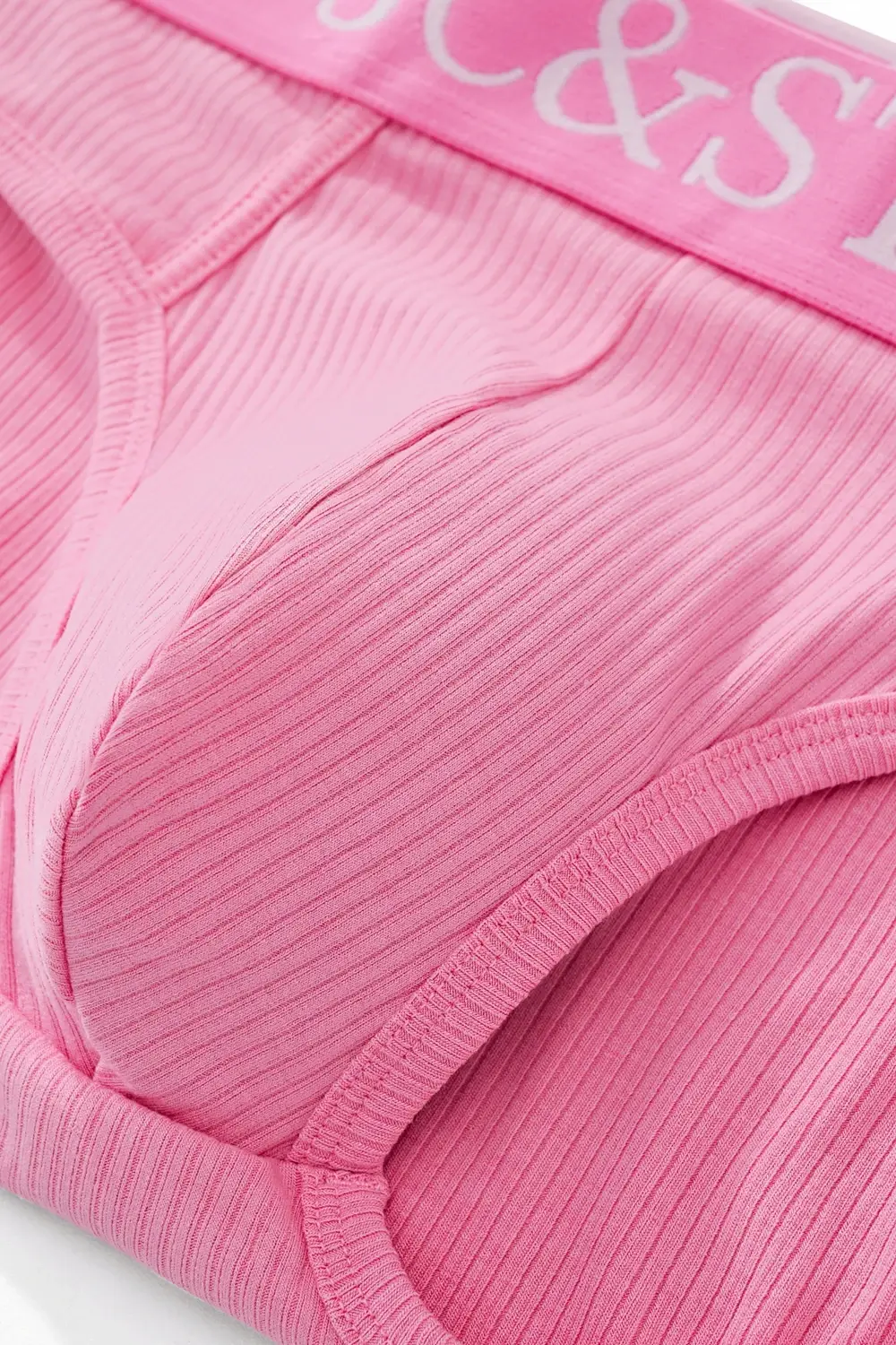 Slip intimo da uomo sexy dal design atletico dal taglio alto Mutande da uomo in cotone a costine Comfort sportivo Slip bikini da uomo Slip tanga — image 32